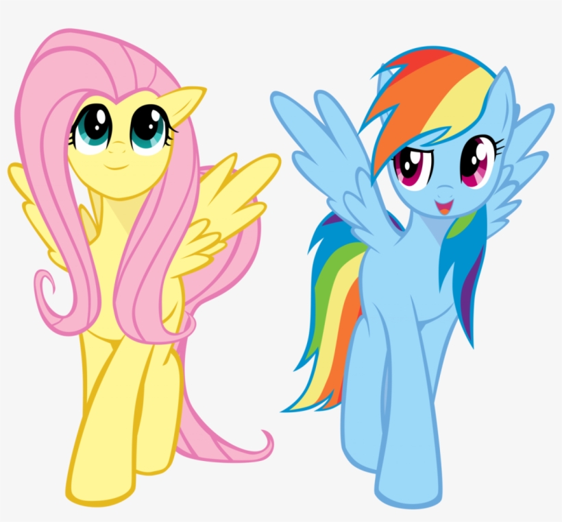 Mlp Fluttershy And Rainbow Dash Cute