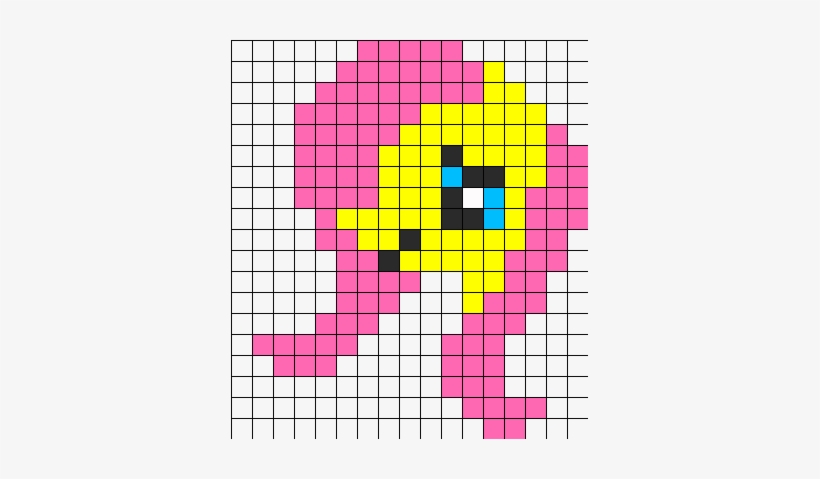 Fluttershy Perler Bead Pattern / Bead Sprite - Fluttershy Perler Bead Pattern, transparent png download
