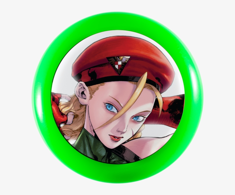 Street Fighter V X Sanwa Denshi Character Pushbutton - Cartoon, transparent png download