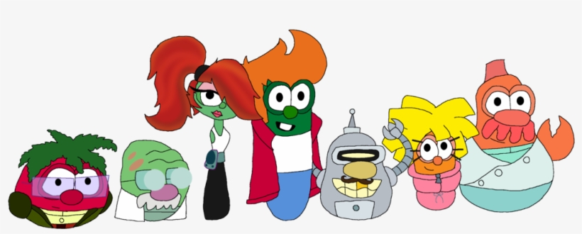320 × 136 Pixels - Futurama Veggietales, transparent png download