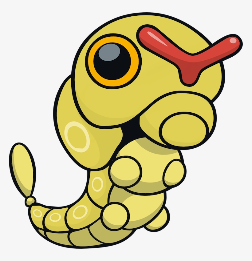 010 Caterpie Dw Shiny - Caterpie Shiny, transparent png download