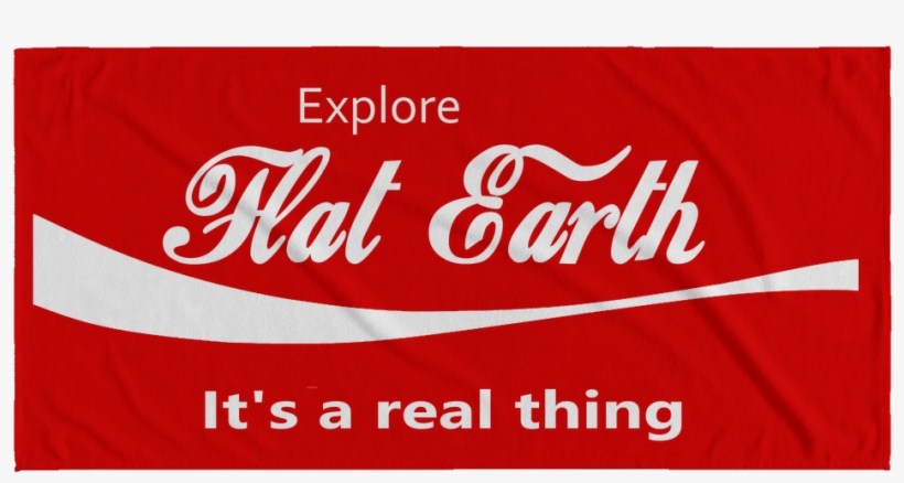 Flat Earth Beach Towel - Beach Towels, transparent png download
