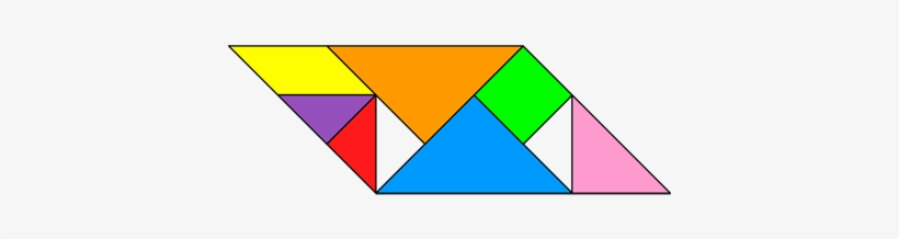 Tangram Incomplete Parallelogram - Parallelogram, transparent png download