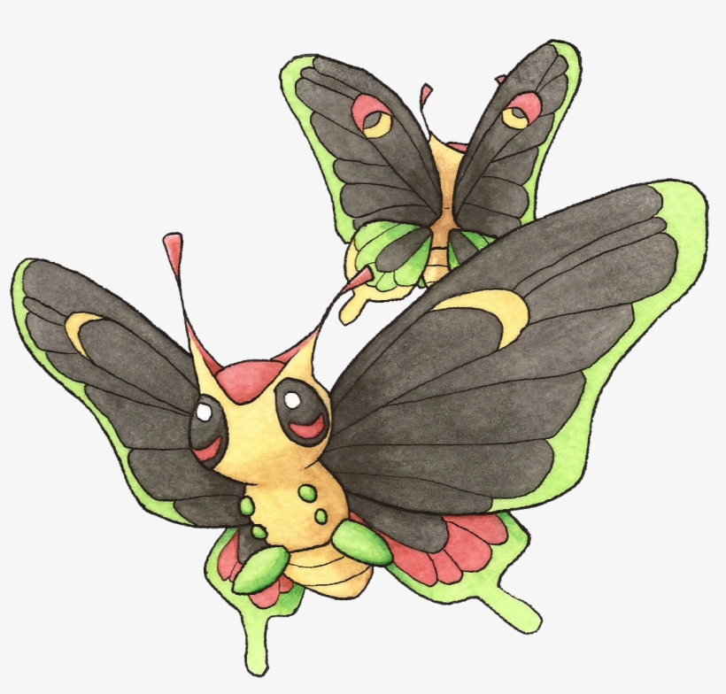 #010 Caterpie / #011 Metapod / #012 Butterfree - Pikachu, transparent png download