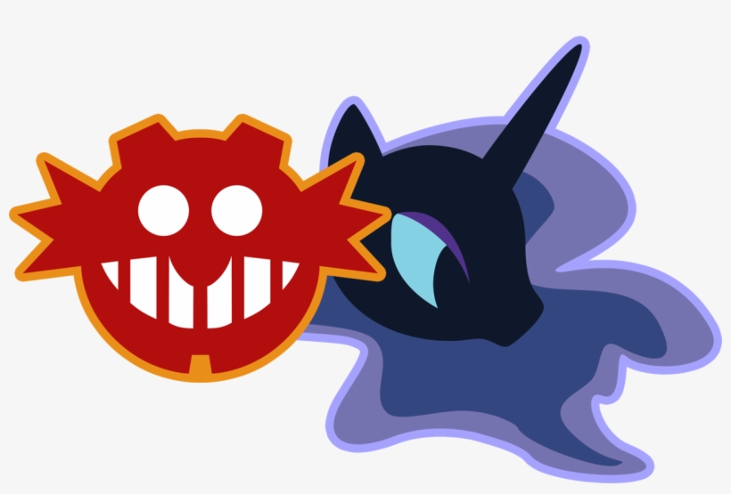 Fuzon-s, Crossover, Doctor Eggman, Logo, Nightmare - Nightmare Moon And Eggman, transparent png download