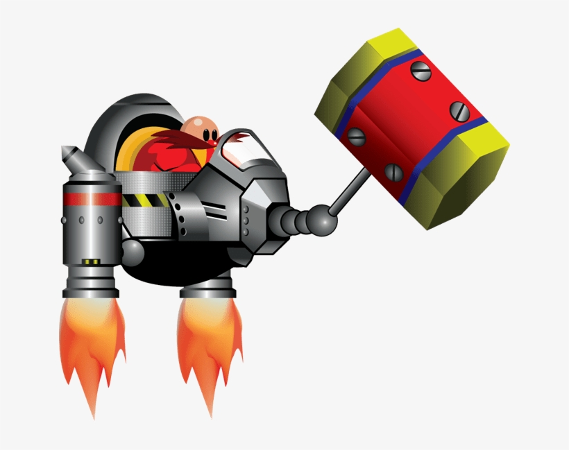Badniks & Bosses Art - Hammer Eggman, transparent png download