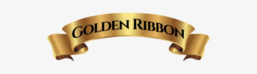 Golden Ribbon - Vector Graphics, transparent png download