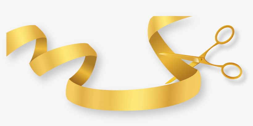 Opening Vector Golden - Png Scissors And Ribbon, transparent png download