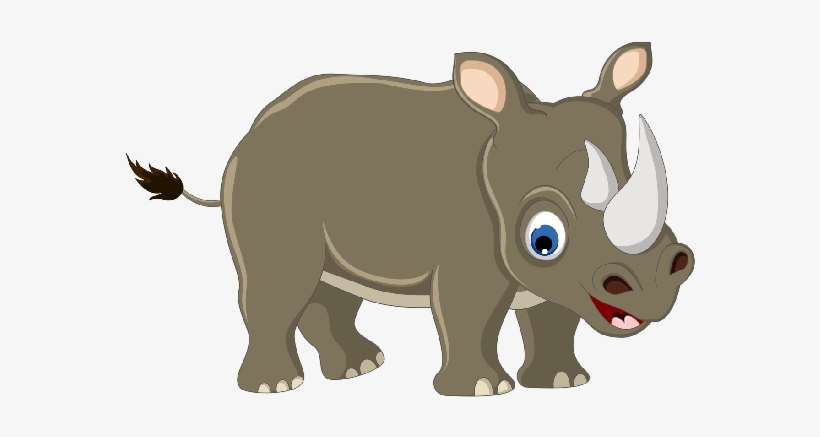Rhino - Cute Rhino Clip Art, transparent png download