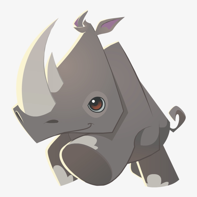 Rhino Traansparent - Animal Jam Animals Rhino, transparent png download