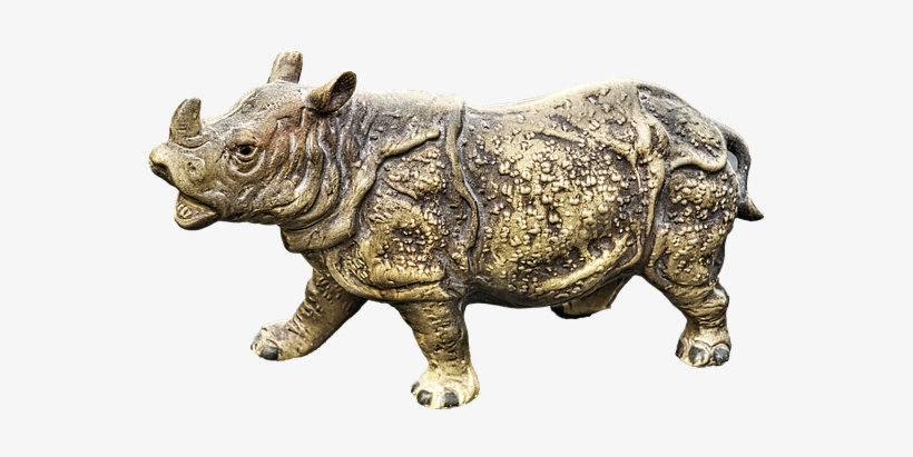 Rhino, Figure, Ceramic, Animal Figure - Ceramic, transparent png download