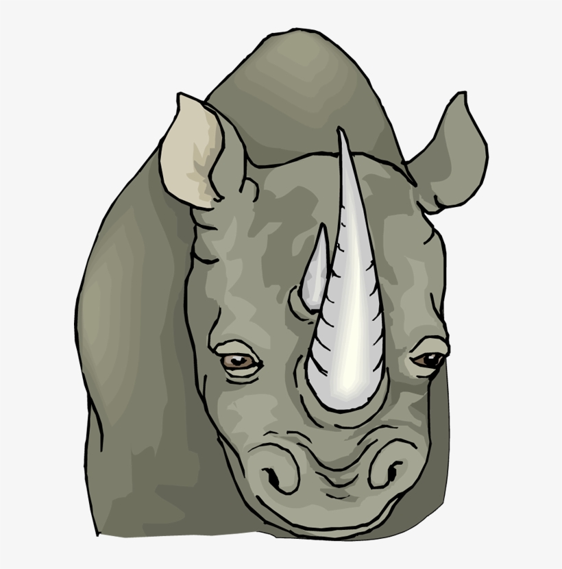 Download - Rhinoceros Face Clipart, transparent png download