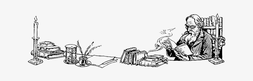 Candle, Outline, People, Man, Male, Reading, Books - Precepts Of The Lord: Sermon Archives -, transparent png download