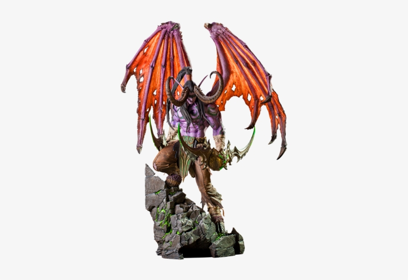 World Of Warcraft Illidan Statue 360 View - World Of Warcraft Statue, transparent png download