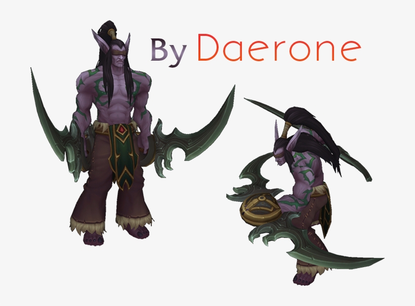 Original Model Ripped By Escapist - Illidan Model In Wc3, transparent png download