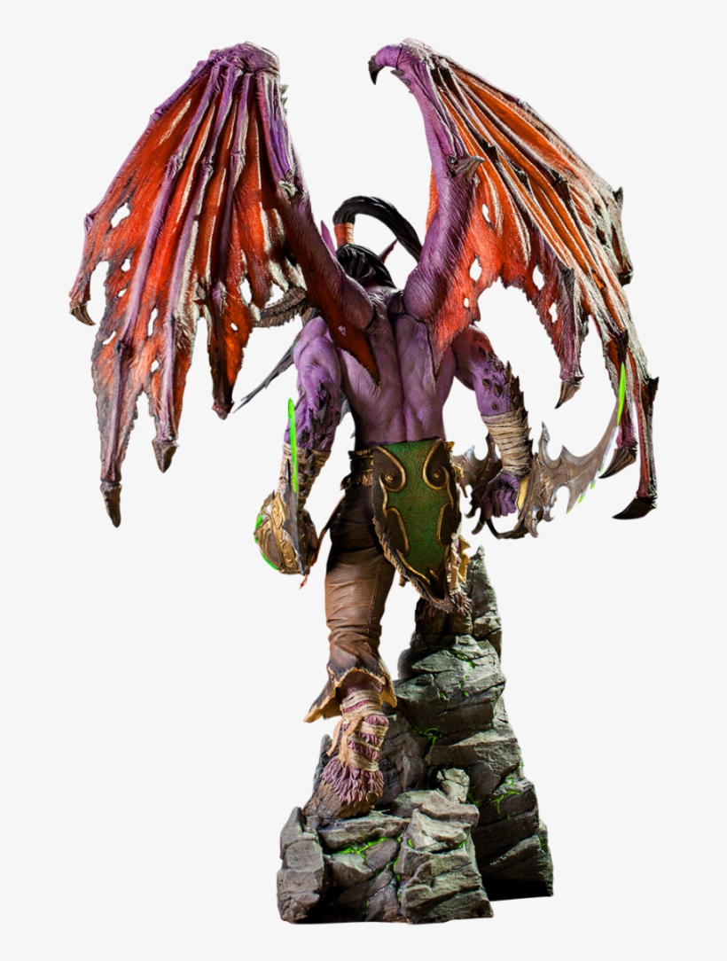 World Of Warcraft Illidan Statue 360 View - Warcraft, transparent png download