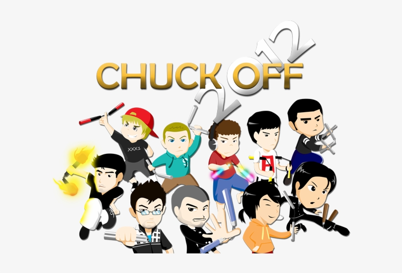 An International Home-based Freestyle Nunchaku Video - Cartoon, transparent png download