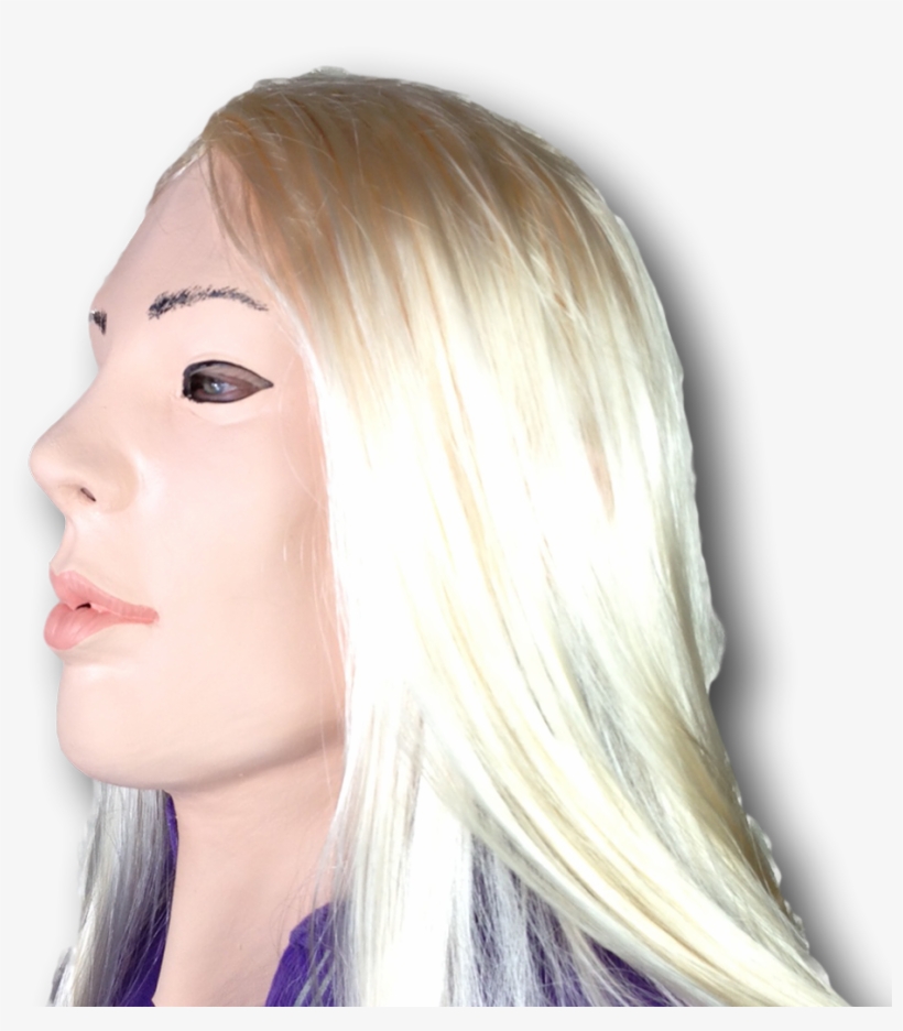Blonde Girl Profile Clipped Rev 1 39ffbe21 9507 4542 - Mask, transparent png download