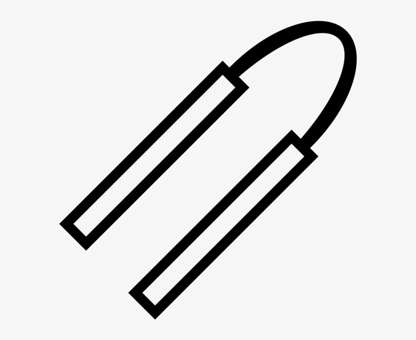 Nunchucks Rubber Stamp - Rubber Stamping, transparent png download