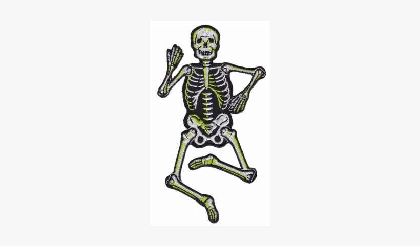 Sourpuss Dancing Skeleton Patch - Dancing Skeleton, transparent png download