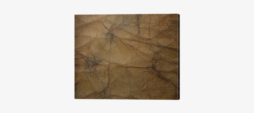 Crumpled Brown Paper, Painted In Watercolor Canvas - Wood, transparent png download