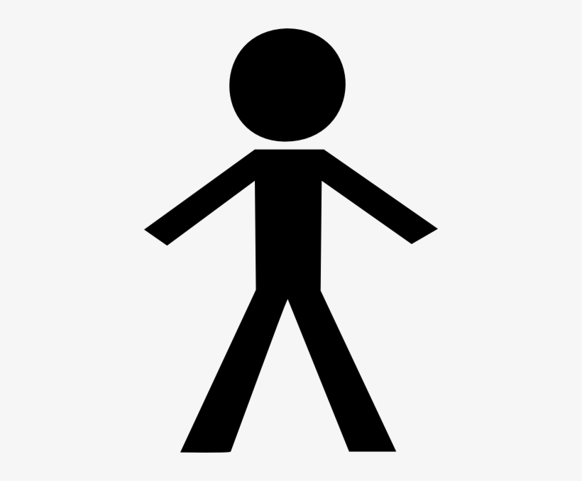Blank Doll Clip Art At Clker Com Vector Clip Art Online - Paper Doll Chain Clip Art, transparent png download