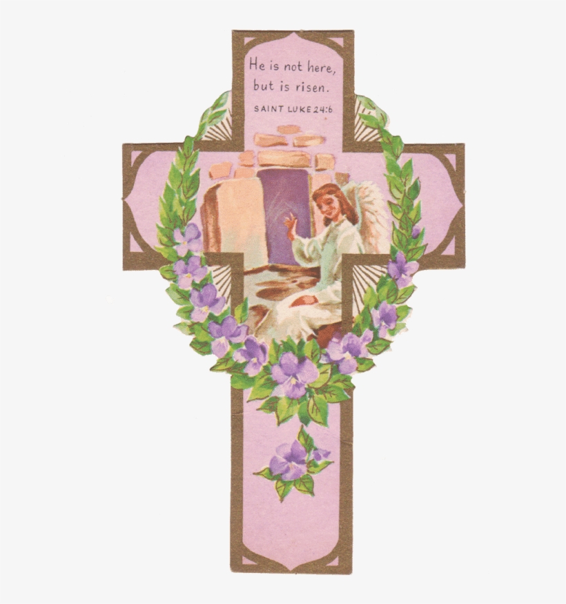 Save To Pinterest - Vintage Easter Cross, transparent png download