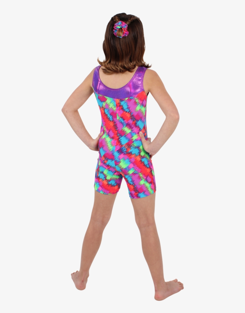 Neon Static Tank Unitard - Fantasias De Shopping Sexy, transparent png download