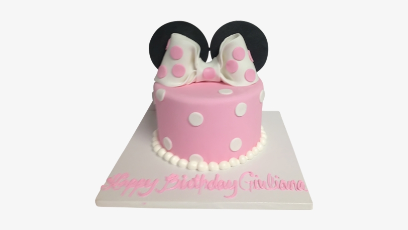 Minnie Mouse Bow Cake - Minn8e Mouse Bow Cake, transparent png download