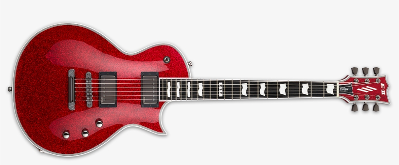 Red Sparkle, Purple Sparkle - Esp E-ii Eclipse 24 Fret Electric Guitar See-thru Black, transparent png download