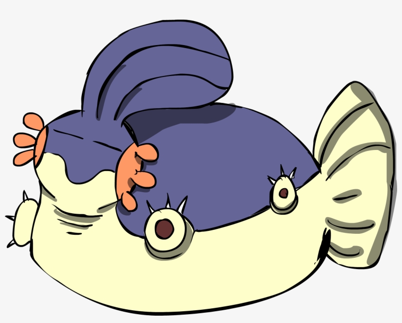 My Friends Asked Me To Do A Quick Sketch Of Mudkip-snorlax - Snorlax Mudkip, transparent png download