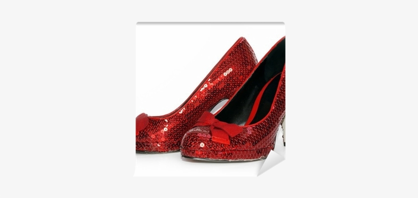 Ladies Sexy Red Sparkle High Heel Shoes Wall Mural - Shoe, transparent png download