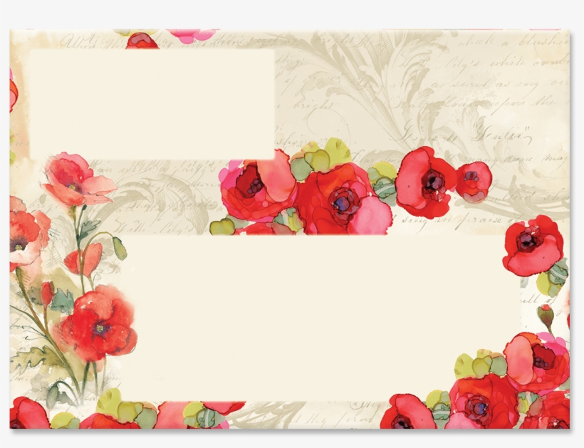 Paris Sparkle Decorative Pouch Note Cards - Poppy, transparent png download