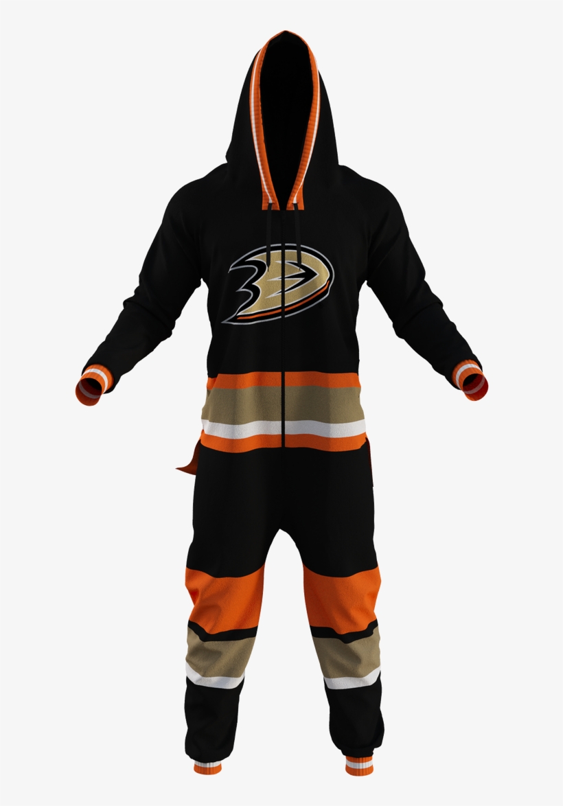 Anaheim Ducks Team Onesie - La Kings Nhl Onesie | Size M | Black | Hockey Sockey, transparent png download