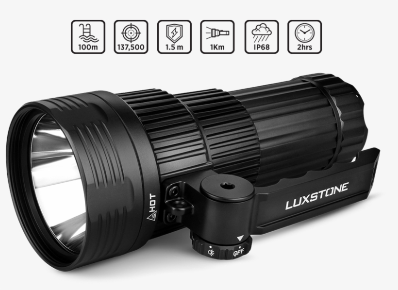 Sandalwood - Luxstone X30 Lightweight Led Searchlight - Black, transparent png download