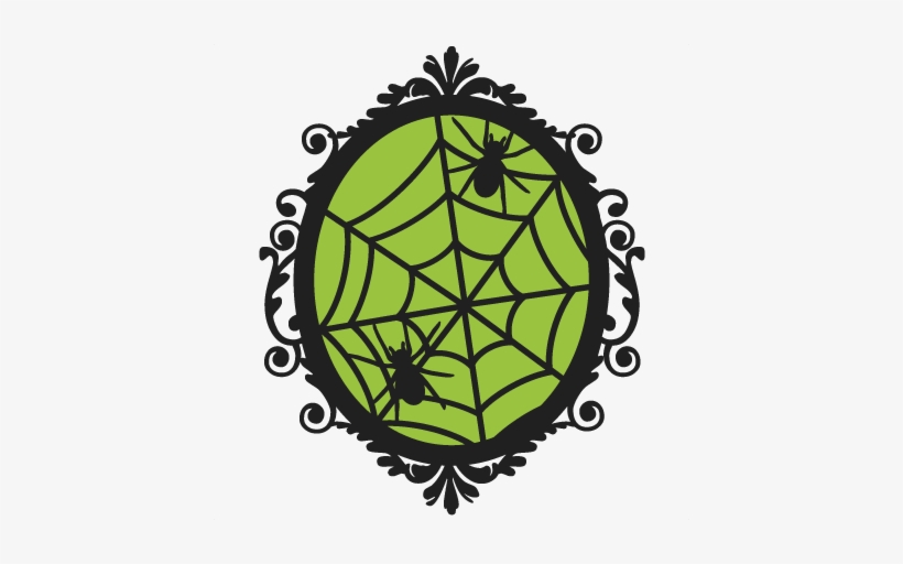 Halloween Spiderweb Frame Svg Scrapbook Cut File Cute - Spiderweb Clip Art, transparent png download