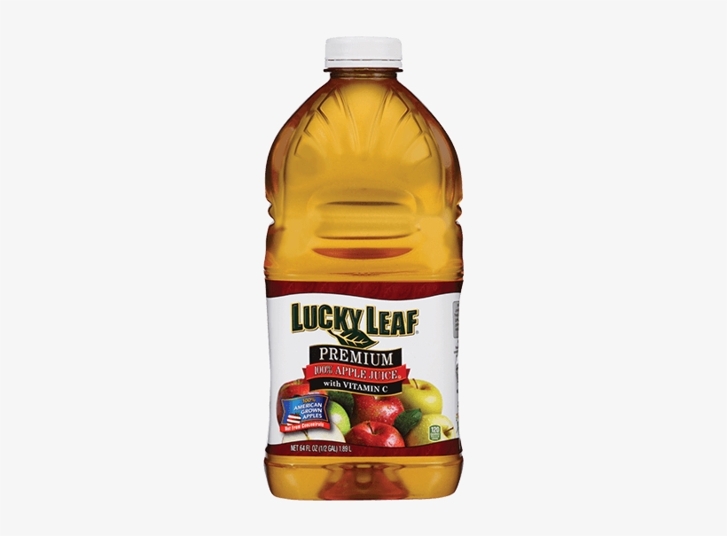 Premium Apple Juice - Lucky Leaf, transparent png download
