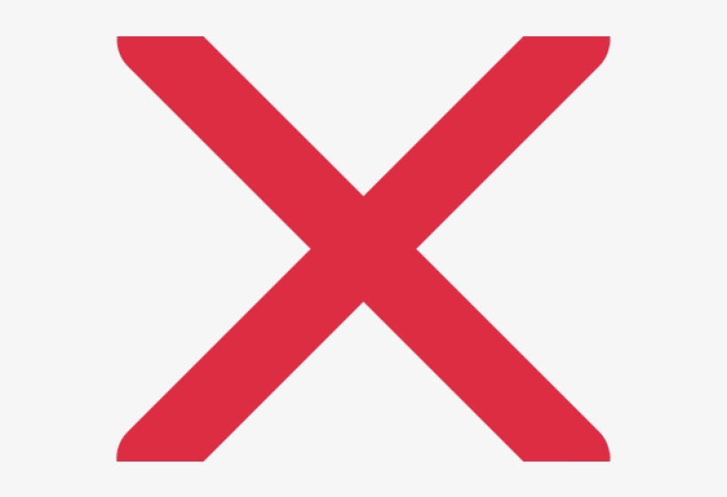 Red Cross Mark Png Transparent Images - X Mark, transparent png download