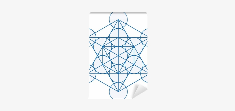 Metatrons Cube Wall Mural • Pixers® • We Live To Change - Simbolo Metatron, transparent png download
