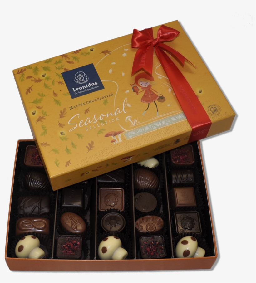 Leonidas Autumn Assortment Box 25 Pieces, transparent png download