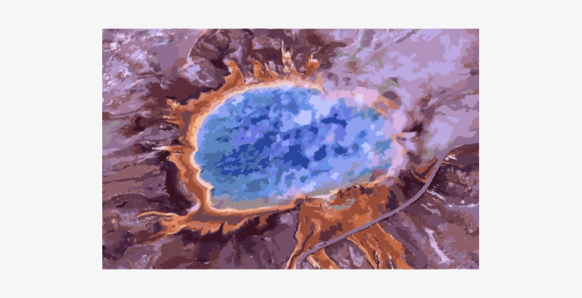 Grand Prismatic Spring Old Faithful Yellowstone Caldera - Grand Prismatic Spring Postcards (package Of 8), transparent png download