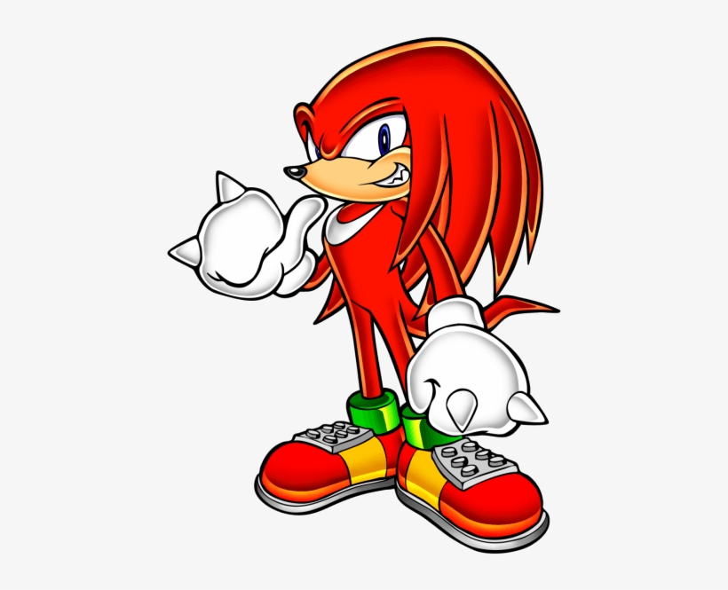 Clip Art From The Official Art Set For Sonicadventure - Knuckles The Echidna Sonic, transparent png download