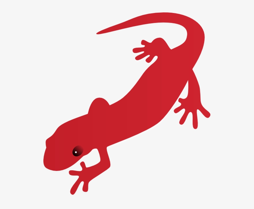 Red Digital Clip Art At Clker Com - Salamander Clip Art, transparent png download