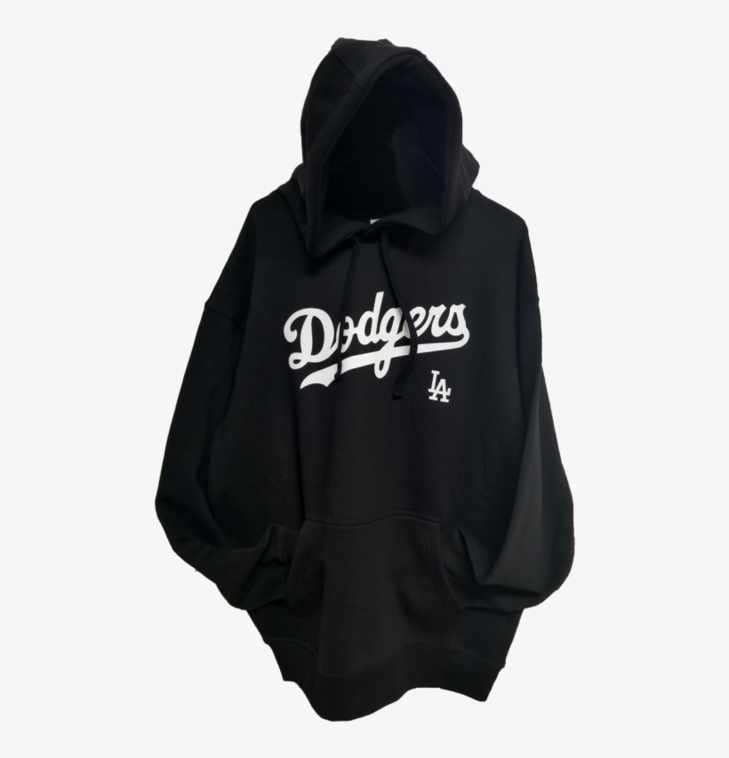 New La Dodgers Black Hoodie White Letters - Neoplex Mlb Car Flag, transparent png download