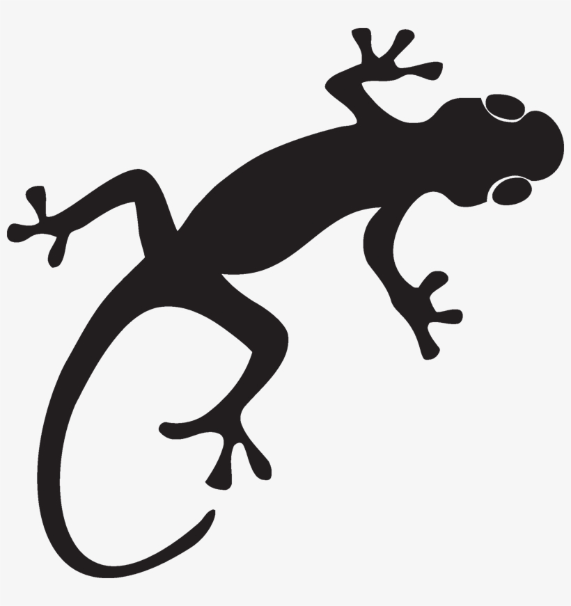 19 Gecko Svg Black And White Library Tribal Huge Freebie - Gecko Silhouette Png, transparent png download
