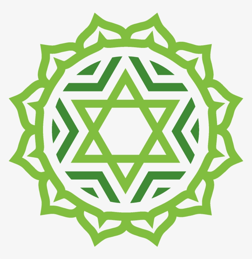 599px Heart Chakra - Heart Chakra Black And White, transparent png download