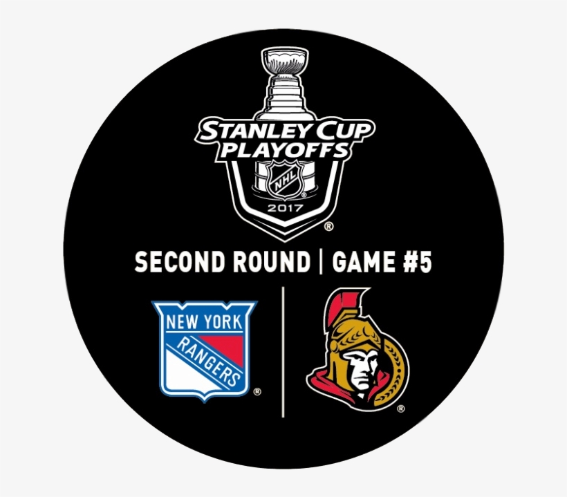 Ottawa Senators Official Warm-up Puck For Round 2 Of - Sher-wood 2017 Nhl Stanley Cup Playoffs Puck, transparent png download