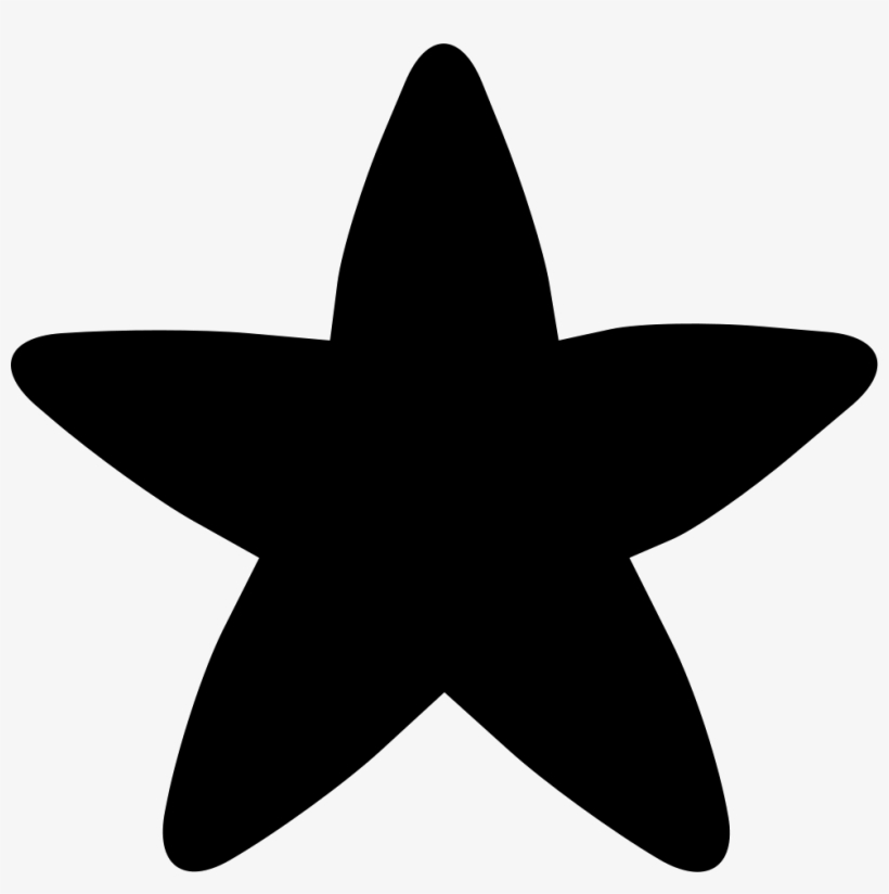 Black Rounded Star - Favorite Icon, transparent png download