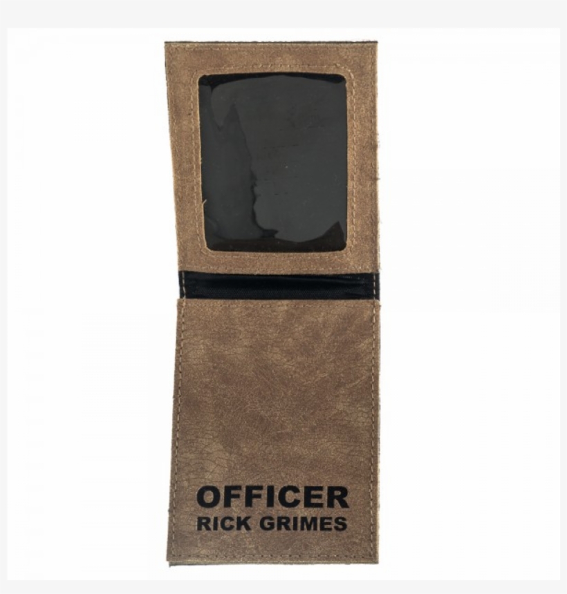 More Views - Walking Dead Officer Rick Grimes Sheriff Badge Wallet, transparent png download