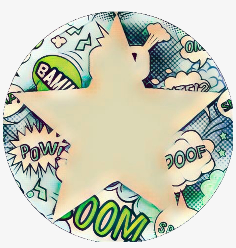 Background Circle Star Round Comic Wlka - Circle, transparent png download